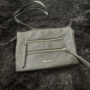 Nine West Black Crossbody Bag with Metallic Accents